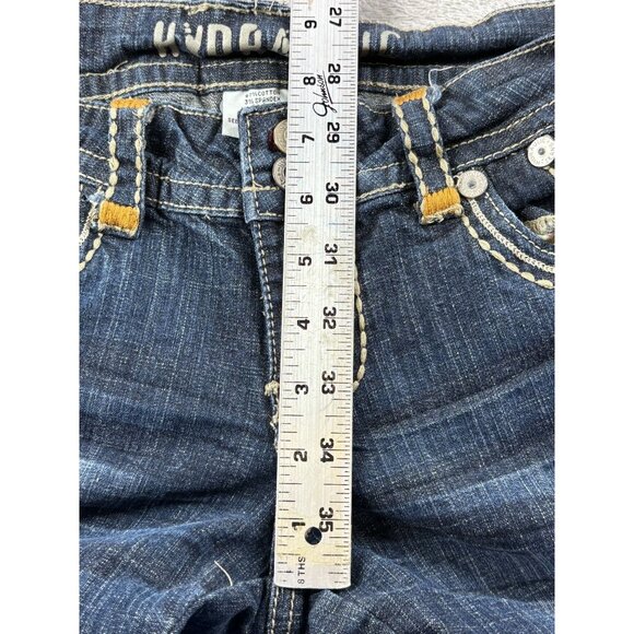 Hydraulic Medium Wash Bootcut Jeans Womens Size 7/8 Y2K Grunge - Picture 9 of 11